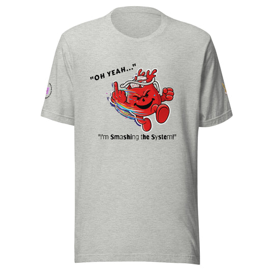 Interactive Smashing the System Tee | Heathers Worlds Wearable Art Unisex t-shirt - HEATHERS WORLDS6792071_9561T-SHIRT