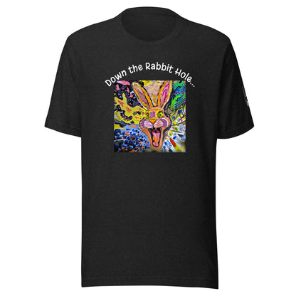 Down the Rabbit Hole, I found Myself Heathersworlds Fear n Loathing Unisex t-shirt by 'Fay' - HEATHERS WORLDS5872438_9575