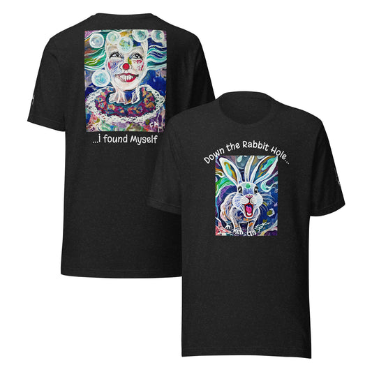 Down the Rabbit Hole, I found Myself Heathersworlds Clown Unisex t-shirt by 'Fay' - HEATHERS WORLDS1505781_9575