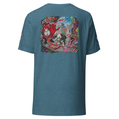 Interactive Kool-Aid Man Smash Tee | Heathers Worlds Wearable Art Unisex t-shirt - HEATHERS WORLDS8839138_24351T-SHIRT