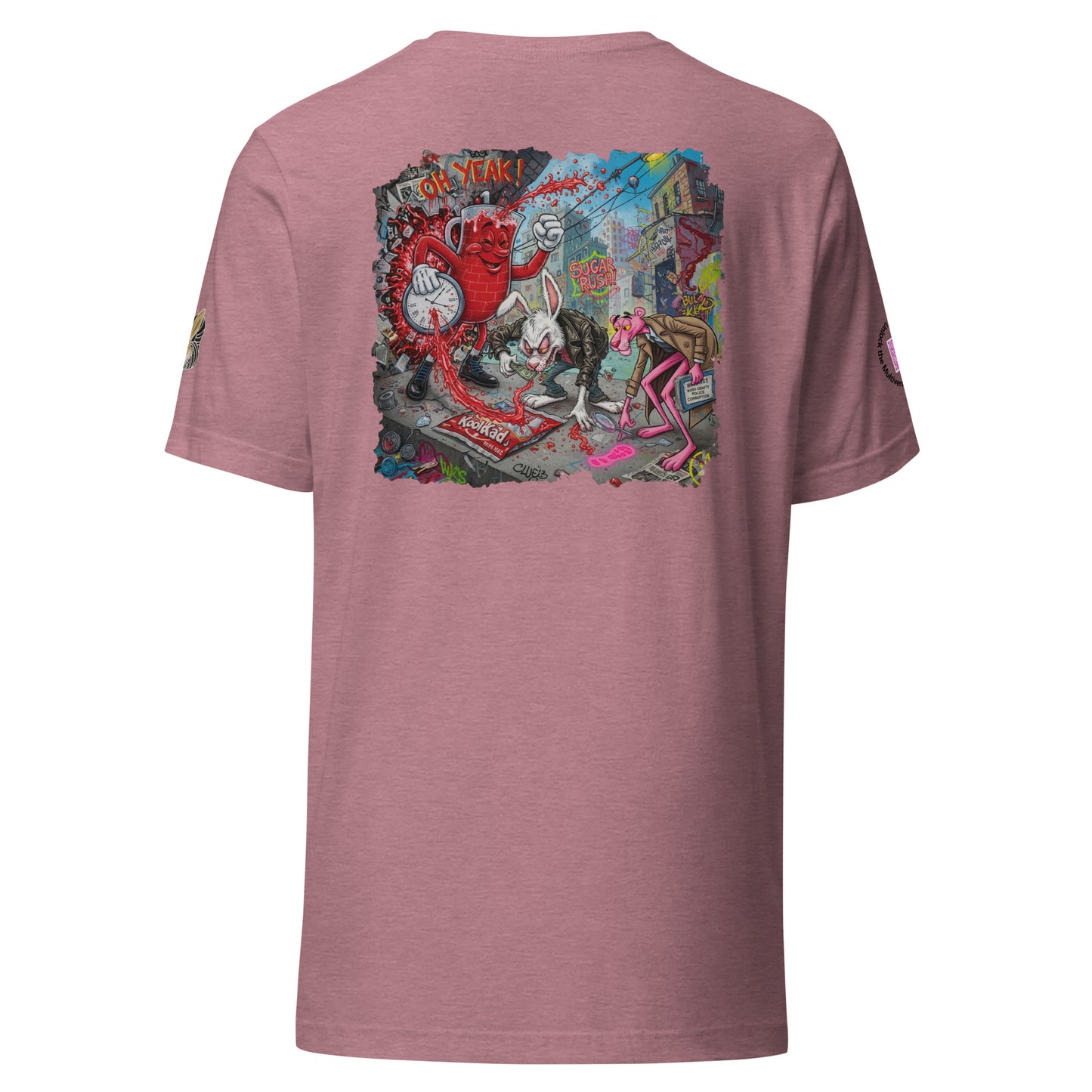 Interactive Kool-Aid Man Smash Tee | Heathers Worlds Wearable Art Unisex t-shirt - HEATHERS WORLDS8839138_24351T-SHIRT