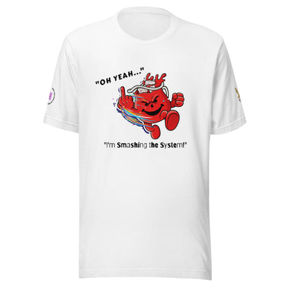 Interactive Smashing the System Tee | Heathers Worlds Wearable Art Unisex t-shirt - HEATHERS WORLDS6792071_24351T-SHIRT