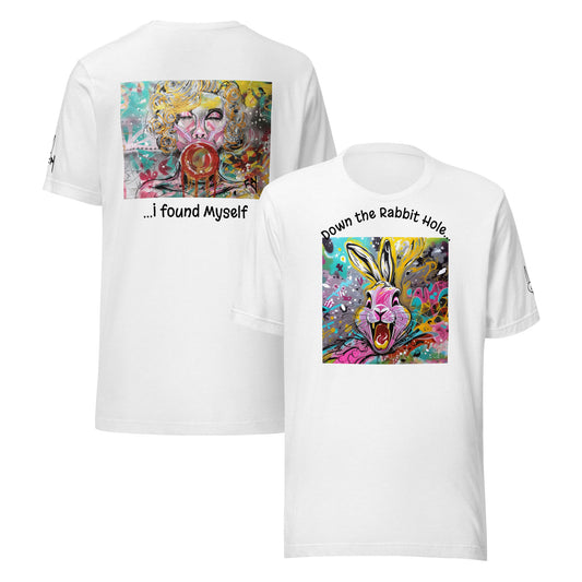 Down the Rabbit Hole, I found Myself Heathersworlds Marilyn Unisex t-shirt by 'Fay' - HEATHERS WORLDS4548779_24351