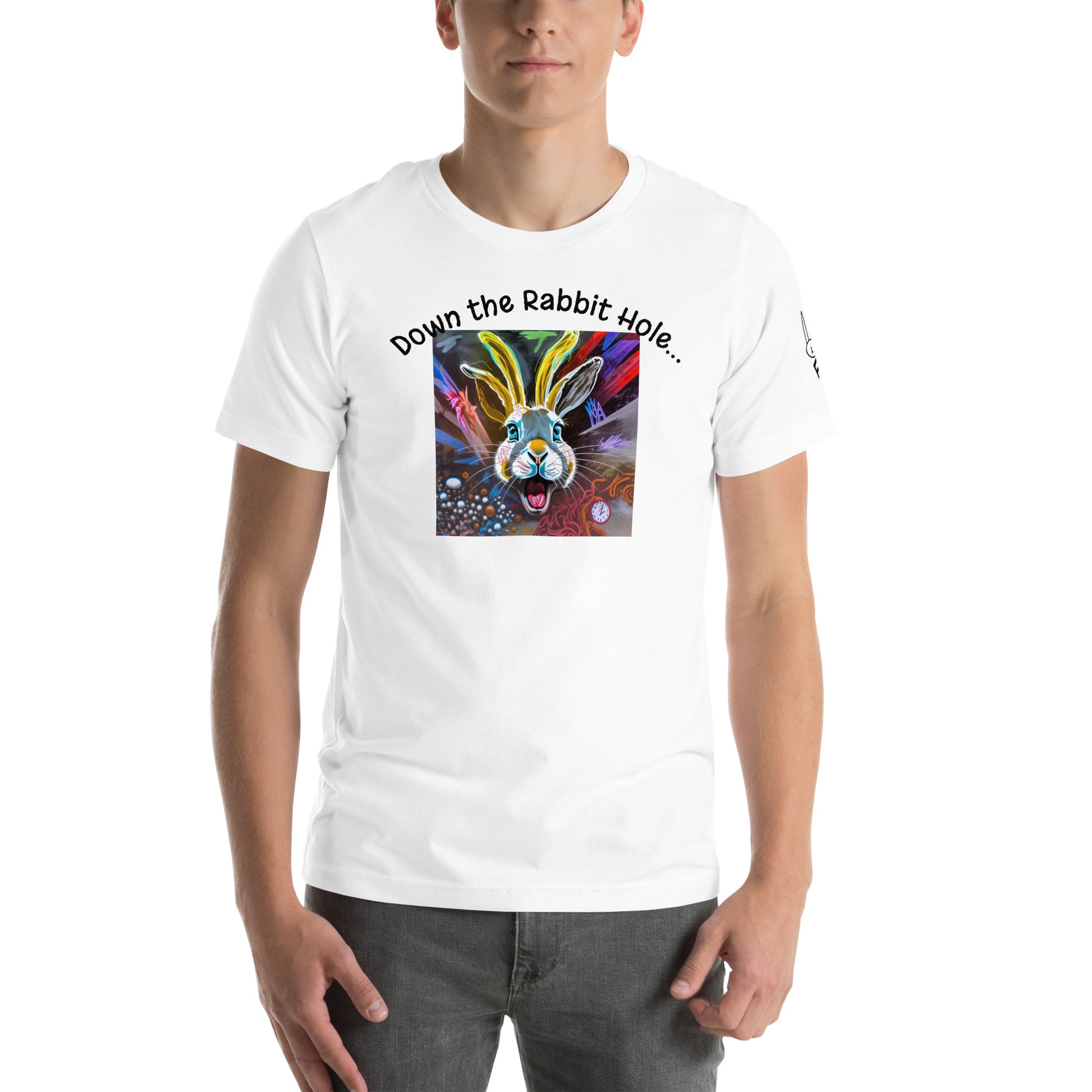 Down the Rabbit Hole, I found Myself Heathersworlds Trump Unisex t-shirt by 'Fay' - HEATHERS WORLDS5253806_9526