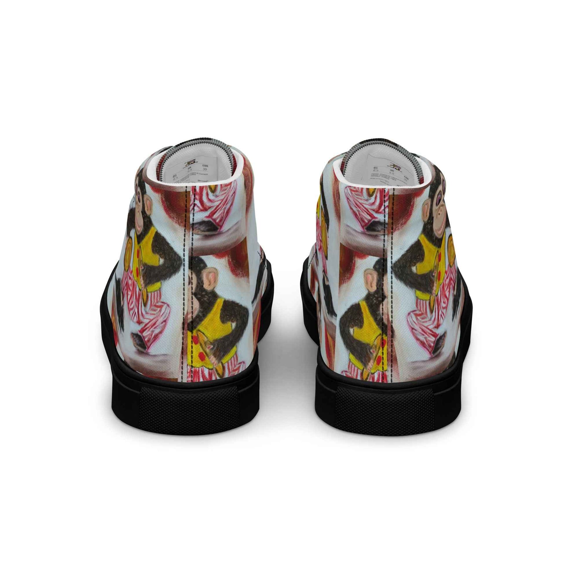 HandPainted Soles by Fay Heathers Worlds Women’s high top canvas shoes (Fucking Rat...)
