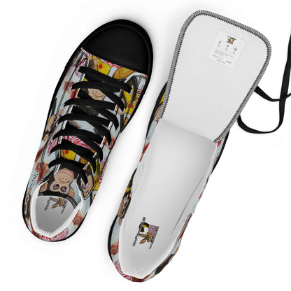 HandPainted Soles by Fay Heathers Worlds Women’s high top canvas shoes (Fucking Rat...)