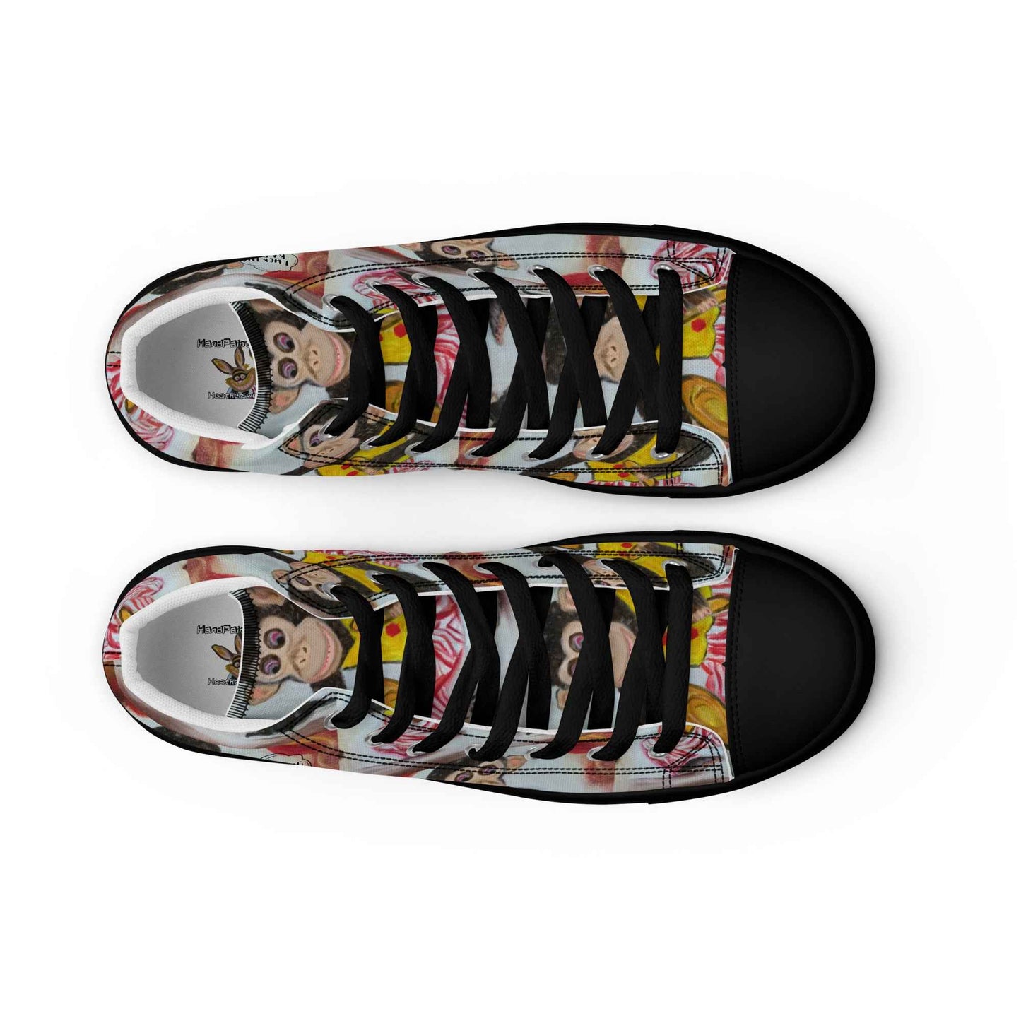 HandPainted Soles by Fay Heathers Worlds Women’s high top canvas shoes (Fucking Rat...)