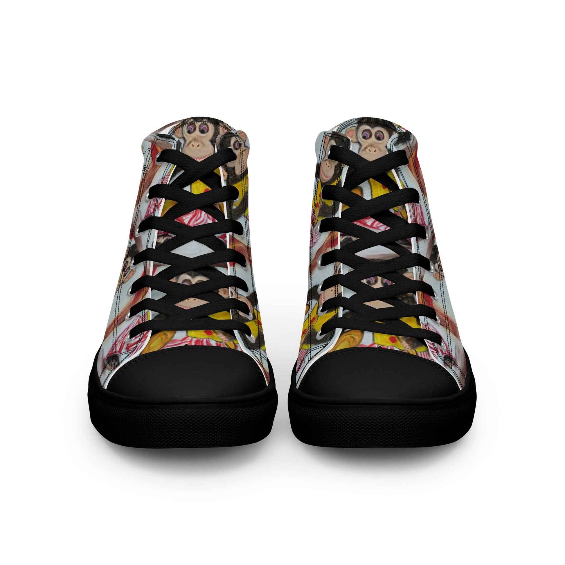 HandPainted Soles by Fay Heathers Worlds Women’s high top canvas shoes (Fucking Rat...)