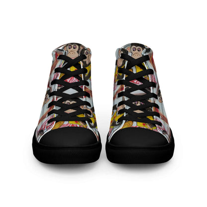 HandPainted Soles by Fay Heathers Worlds Women’s high top canvas shoes (Fucking Rat...)
