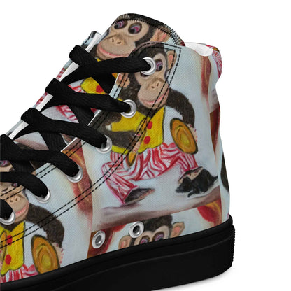 HandPainted Soles by Fay Heathers Worlds Women’s high top canvas shoes (Fucking Rat...)
