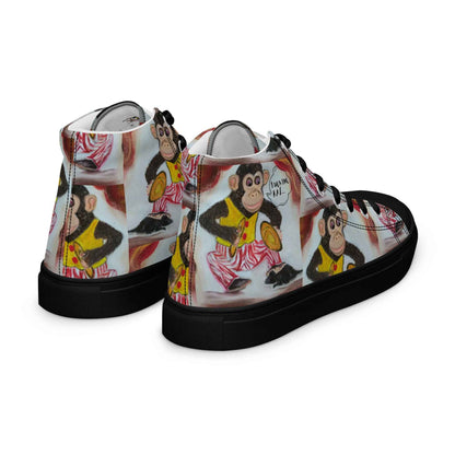 HandPainted Soles by Fay Heathers Worlds Women’s high top canvas shoes (Fucking Rat...)
