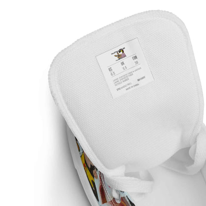 HandPainted Soles by Fay Heathers Worlds Women’s high top canvas shoes (Fucking Rat...)