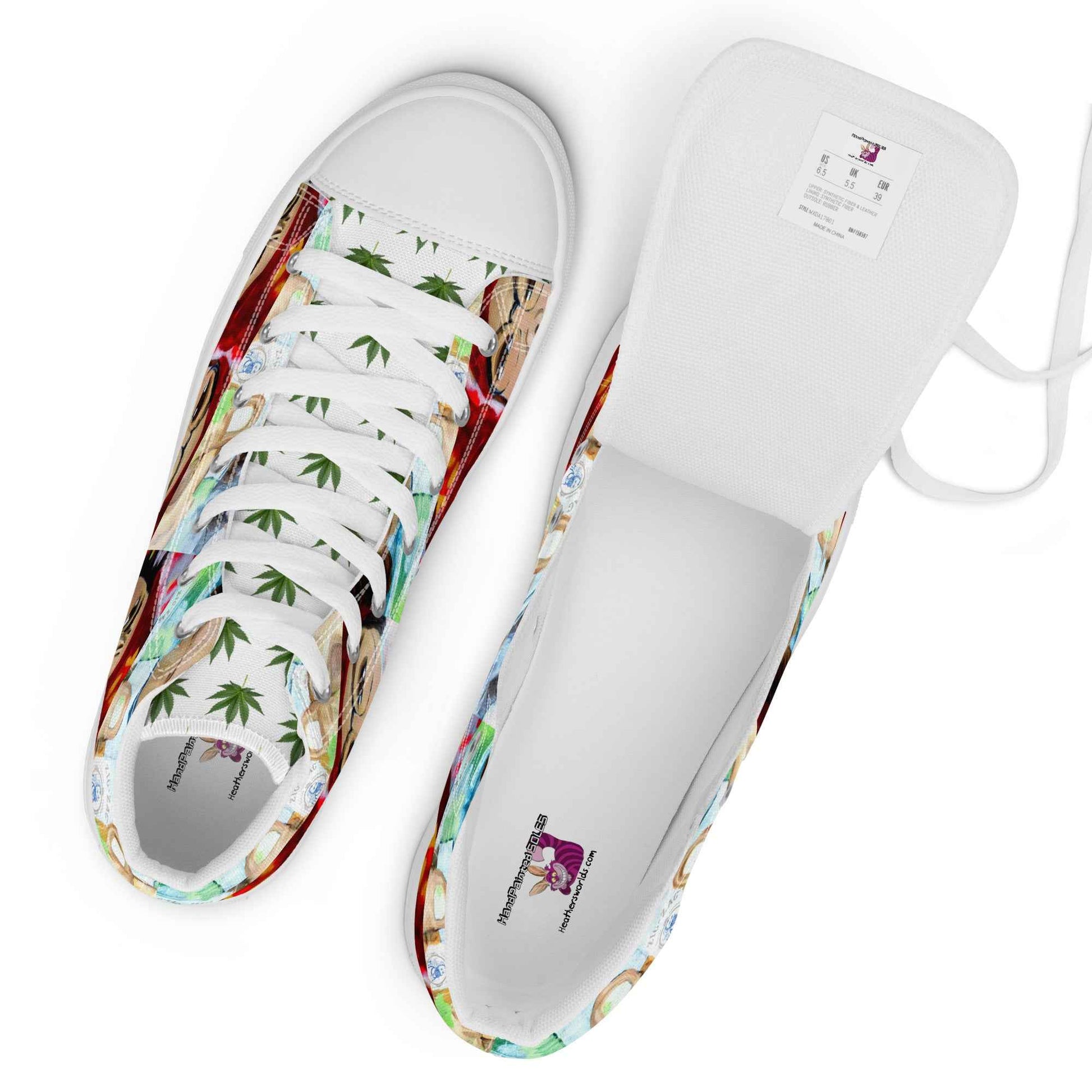 Cheech & Chong Custom Painted Sneakers – Pop Art by Fay - HEATHERS WORLDS8257177_13223