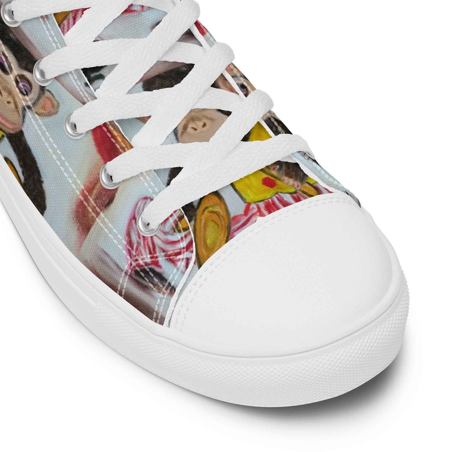 HandPainted Soles by Fay Heathers Worlds Women’s high top canvas shoes (Fucking Rat...)