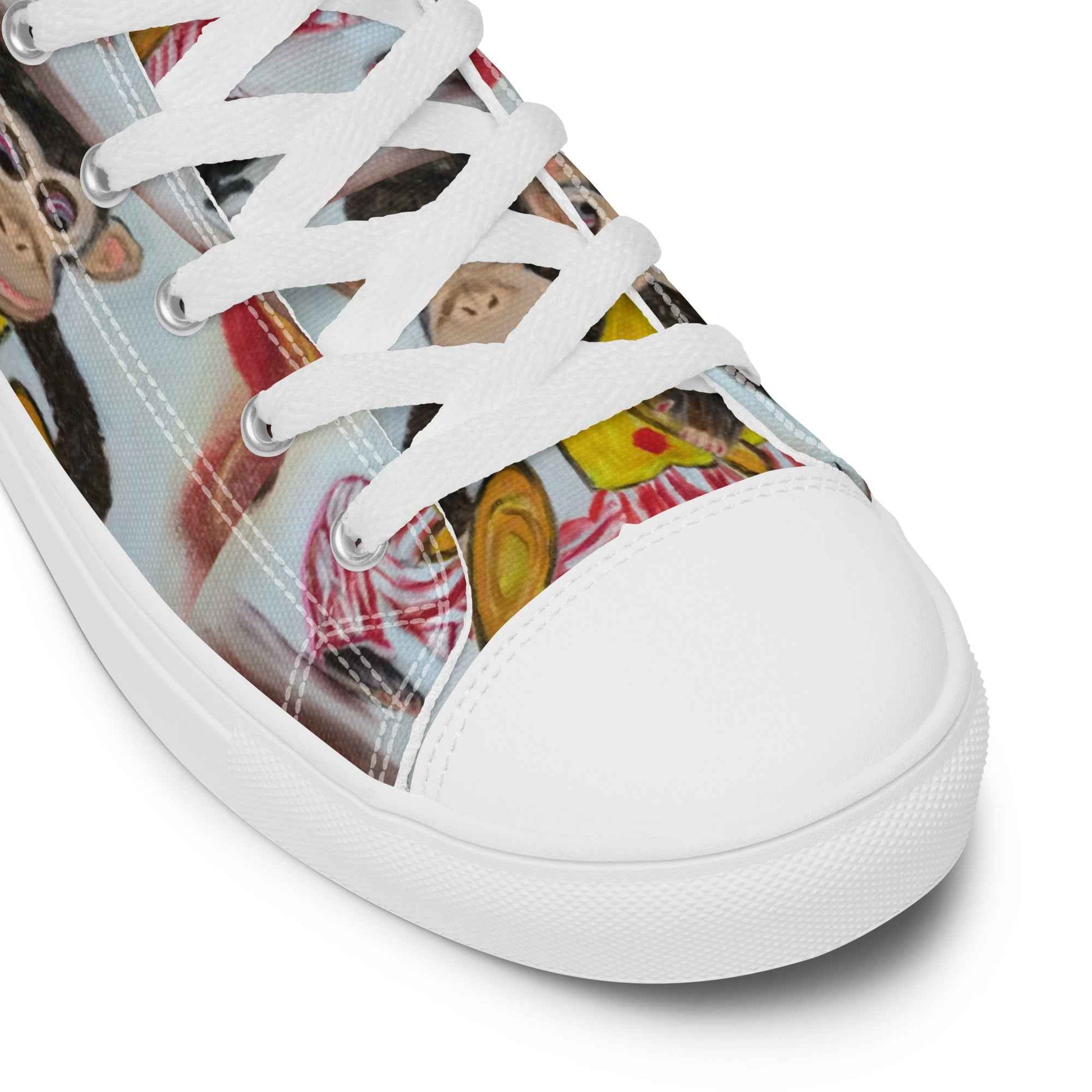 HandPainted Soles by Fay Heathers Worlds Women’s high top canvas shoes (Fucking Rat...)