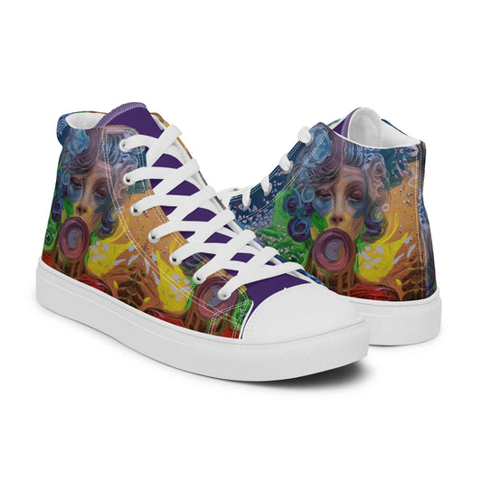 In My Own World Custom Painted Sneakers – Wearable Art by Fay - HEATHERS WORLDS8925210_13223