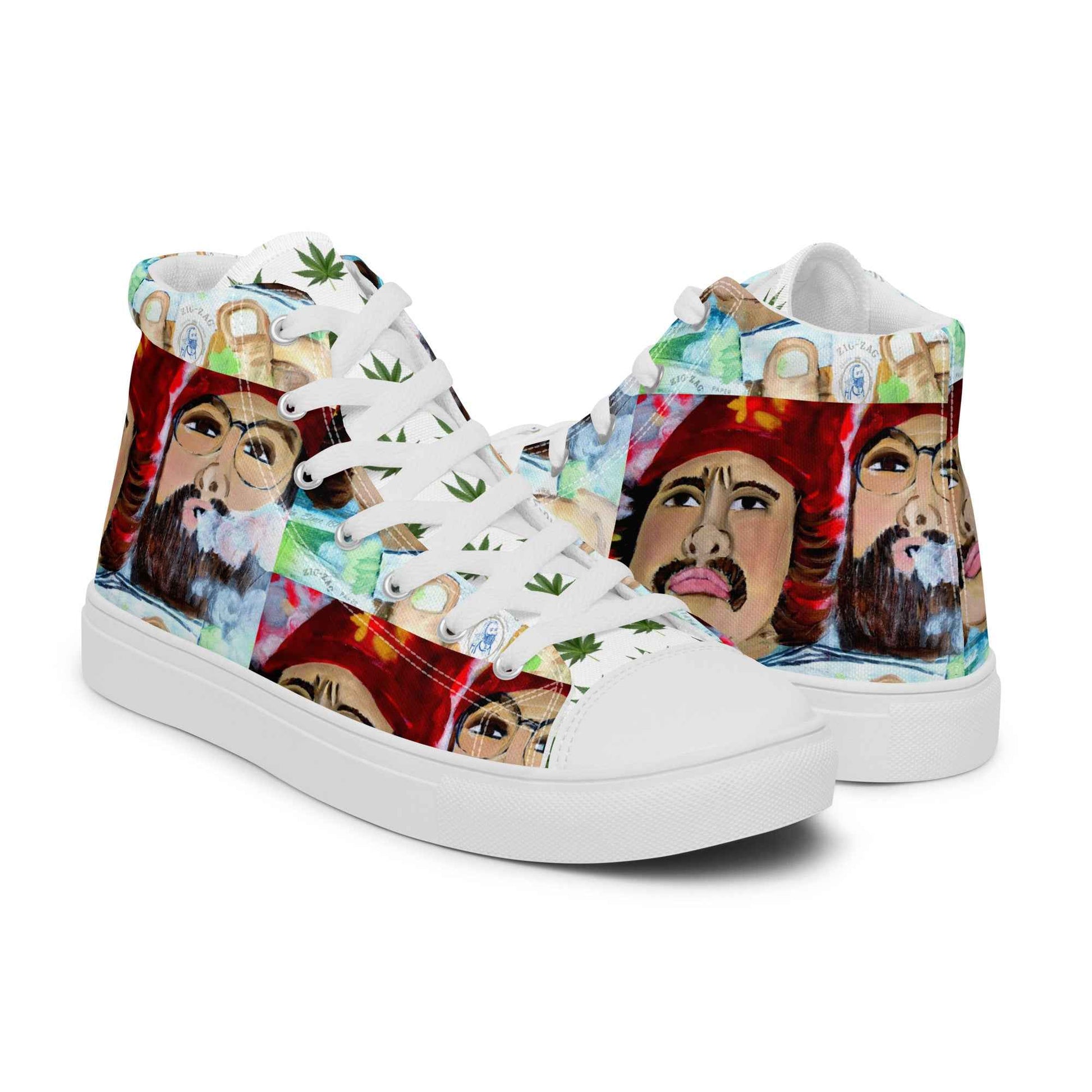 Cheech & Chong Custom Painted Sneakers – Pop Art by Fay - HEATHERS WORLDS8257177_13223